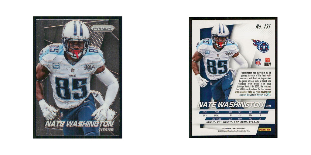2014 Panini Prizm Nate Washington Titans #131