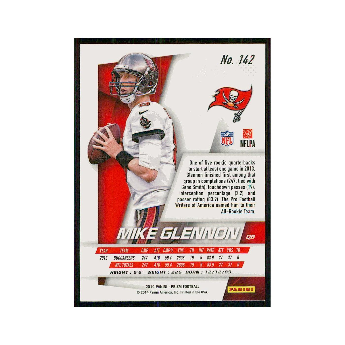 2014 Panini Prizm Mike Glennon Buccaneers #142