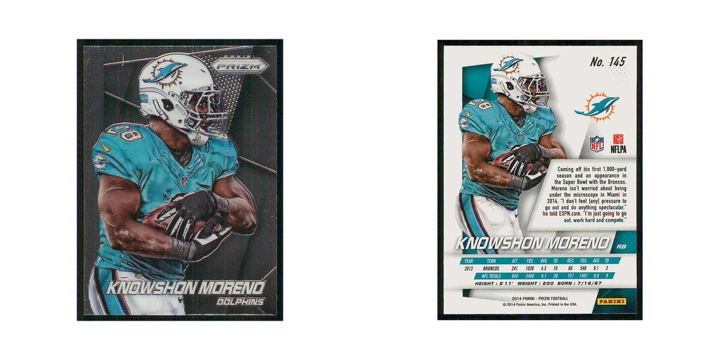 2014 Panini Prizm Knowshon Moreno Dolphins #145