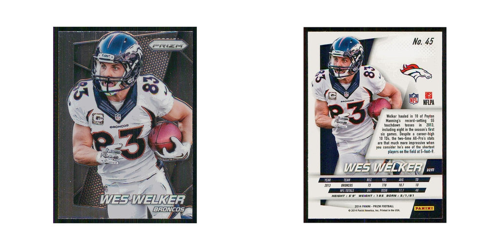 2014 Panini Prizm Wes Welker Broncos #45