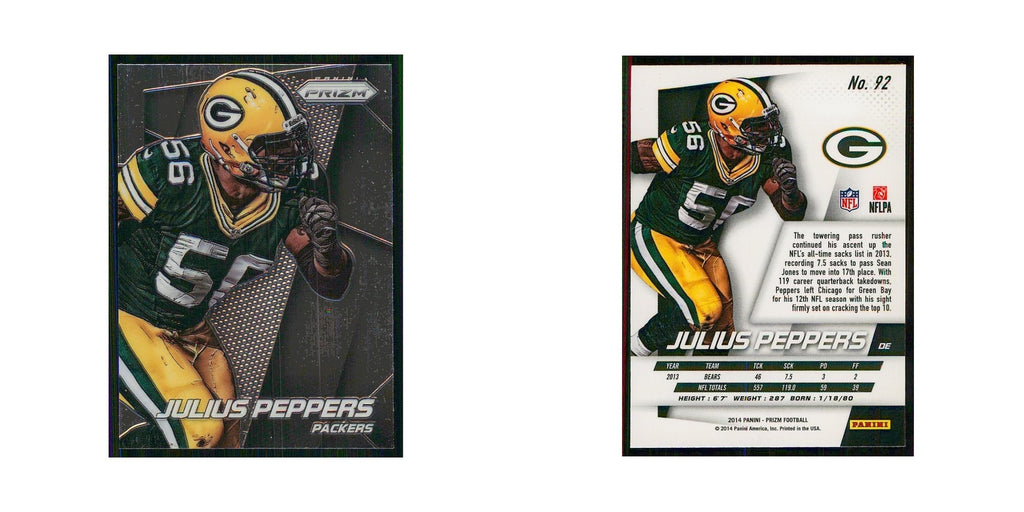 2014 Panini Prizm Julius Peppers Packers #92
