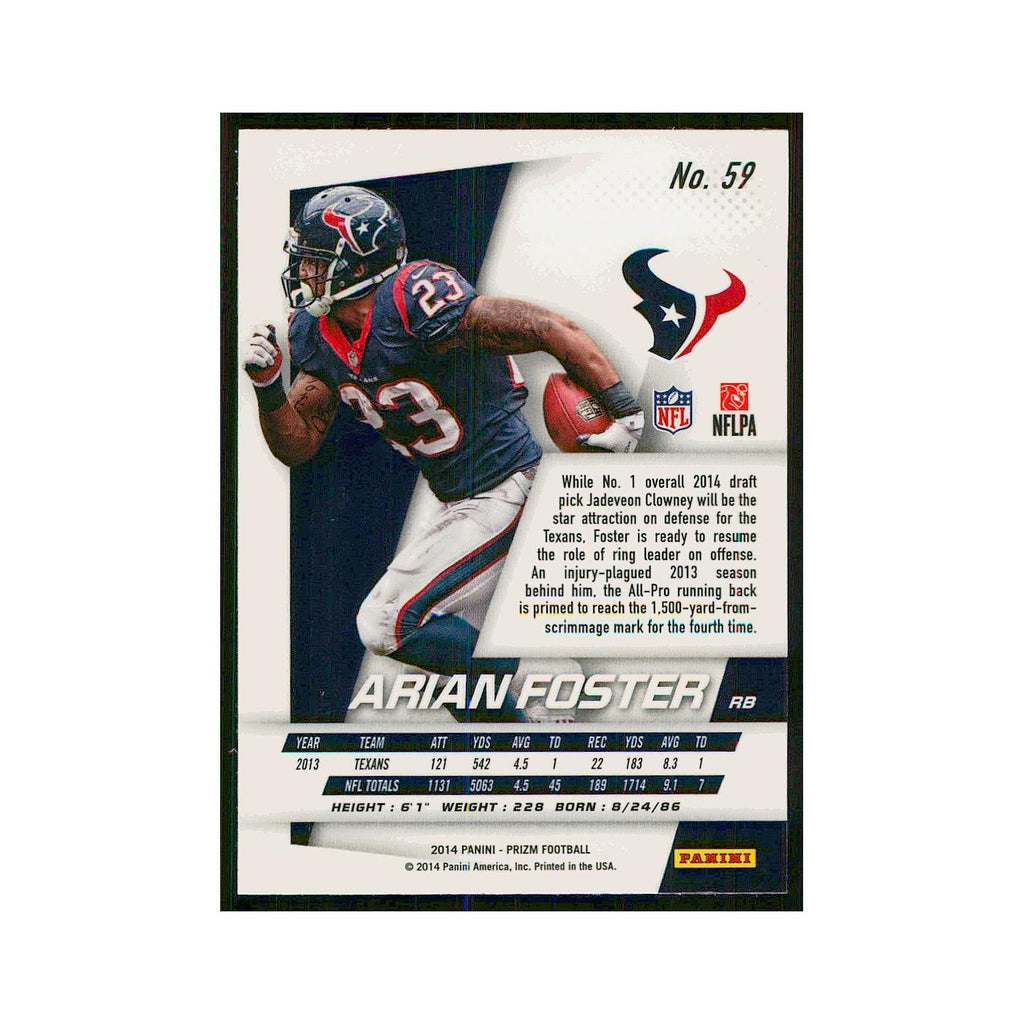 2014 Panini Prizm Arian Foster Texans #59