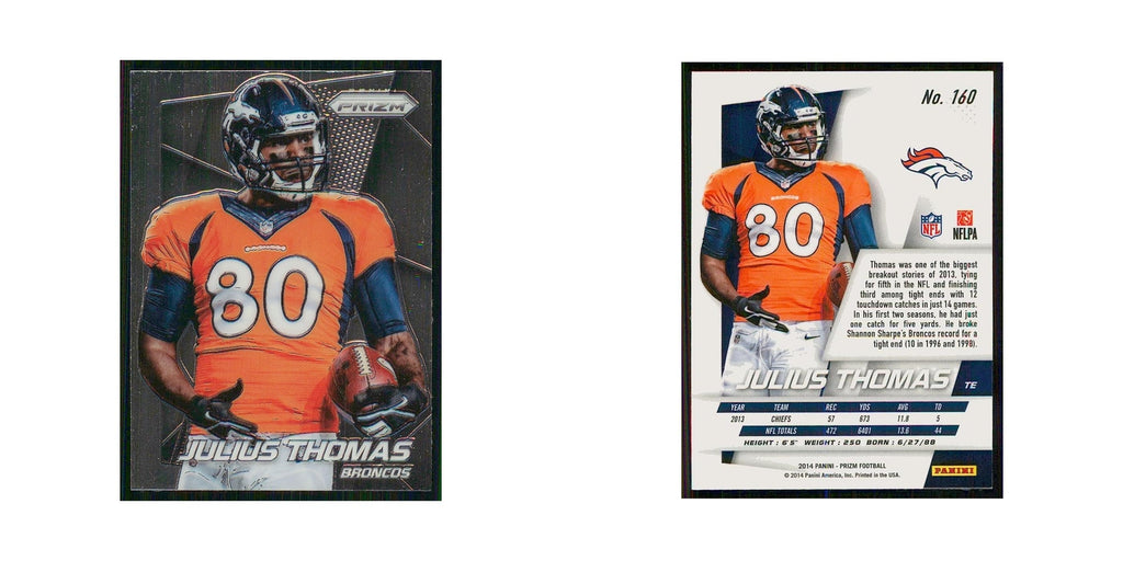 2014 Panini Prizm Julius Thomas Broncos #160