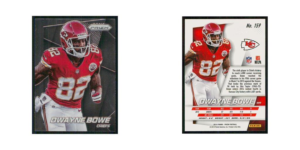 2014 Panini Prizm Dwayne Bowe Chiefs #159