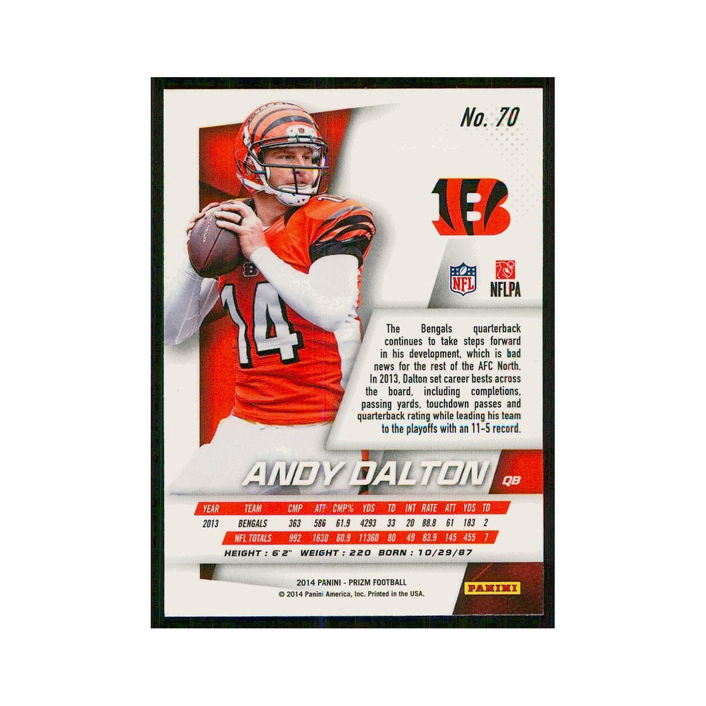 2014 Panini Prizm Andy Dalton Bengals #70