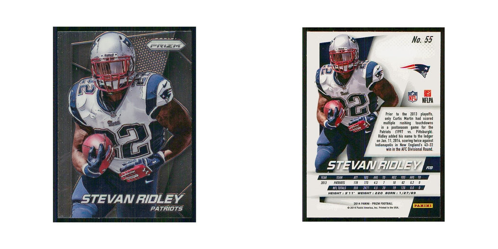 2014 Panini Prizm Stevan Ridley Patriots #55
