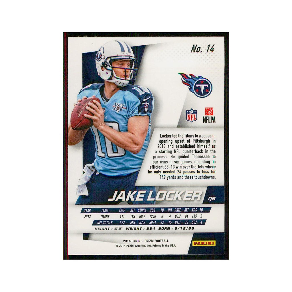 2014 Panini Prizm Jake Locker Titans #14
