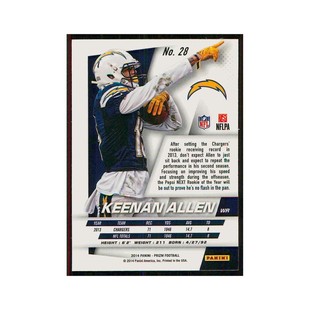2014 Panini Prizm Keenan Allen San Diego Chargers #28