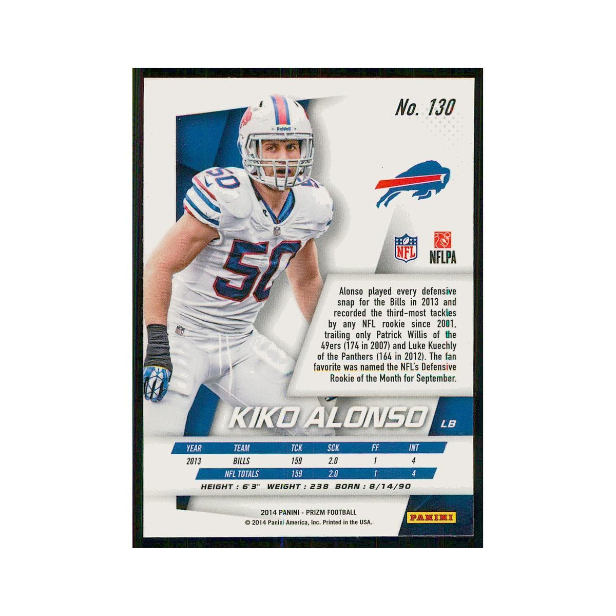 2014 Panini Prizm Kiko Alonso Bills #130