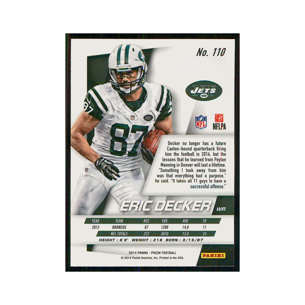 2014 Panini Prizm Eric Decker Jets #110