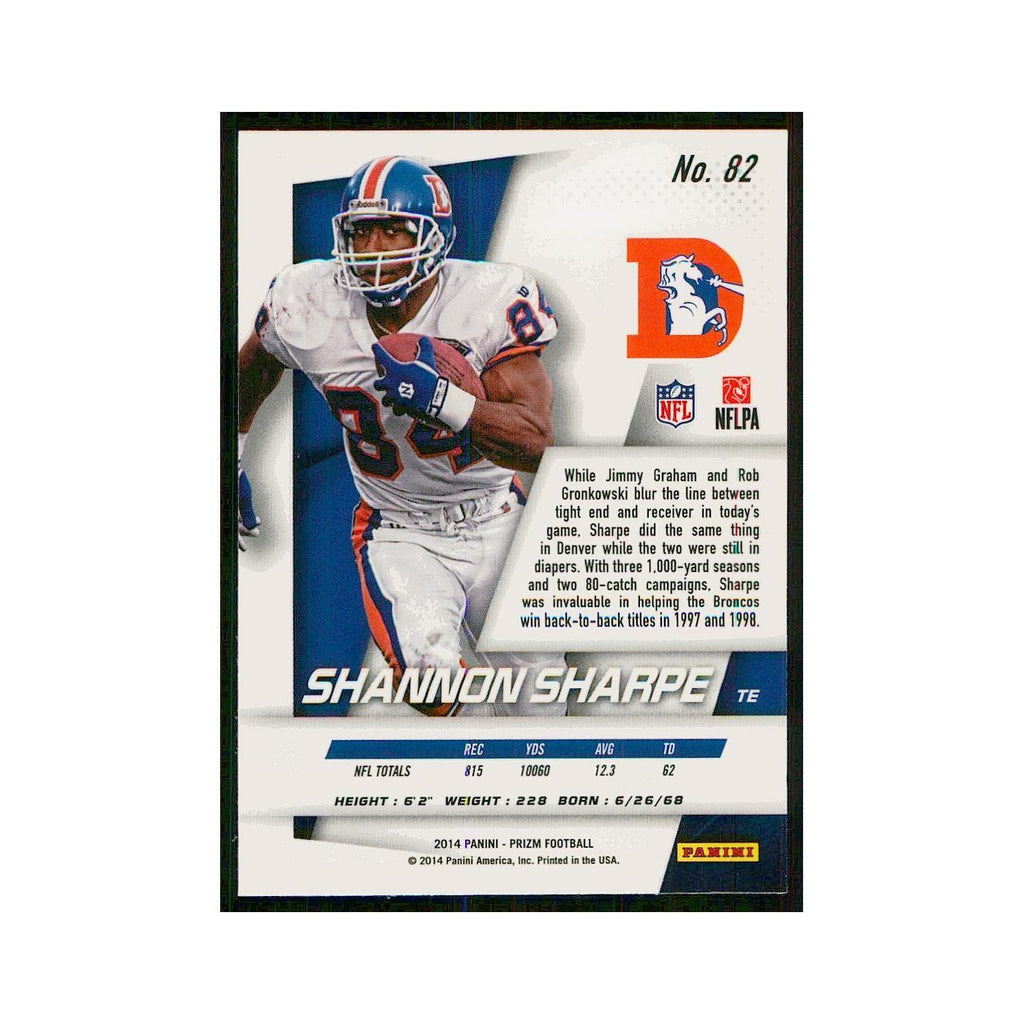 2014 Panini Prizm Shannon Sharpe Broncos #82