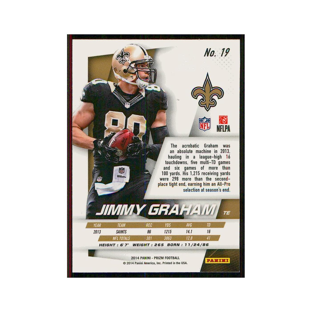 2014 Panini Prizm Jimmy Graham Saints #19
