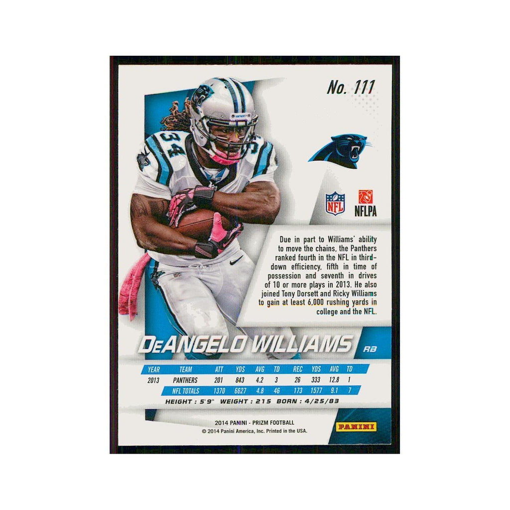 2014 Panini Prizm DeAngelo Williams Panthers #111