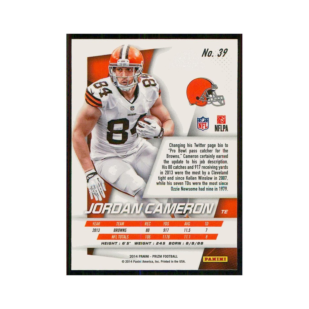 2014 Panini Prizm Jordan Cameron Browns #39