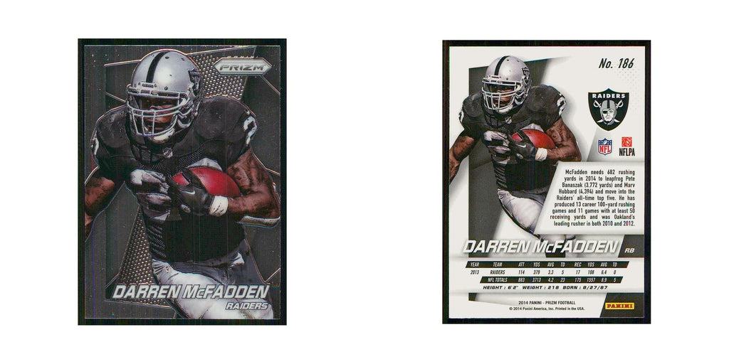 2014 Panini Prizm Darren McFadden Raiders #186