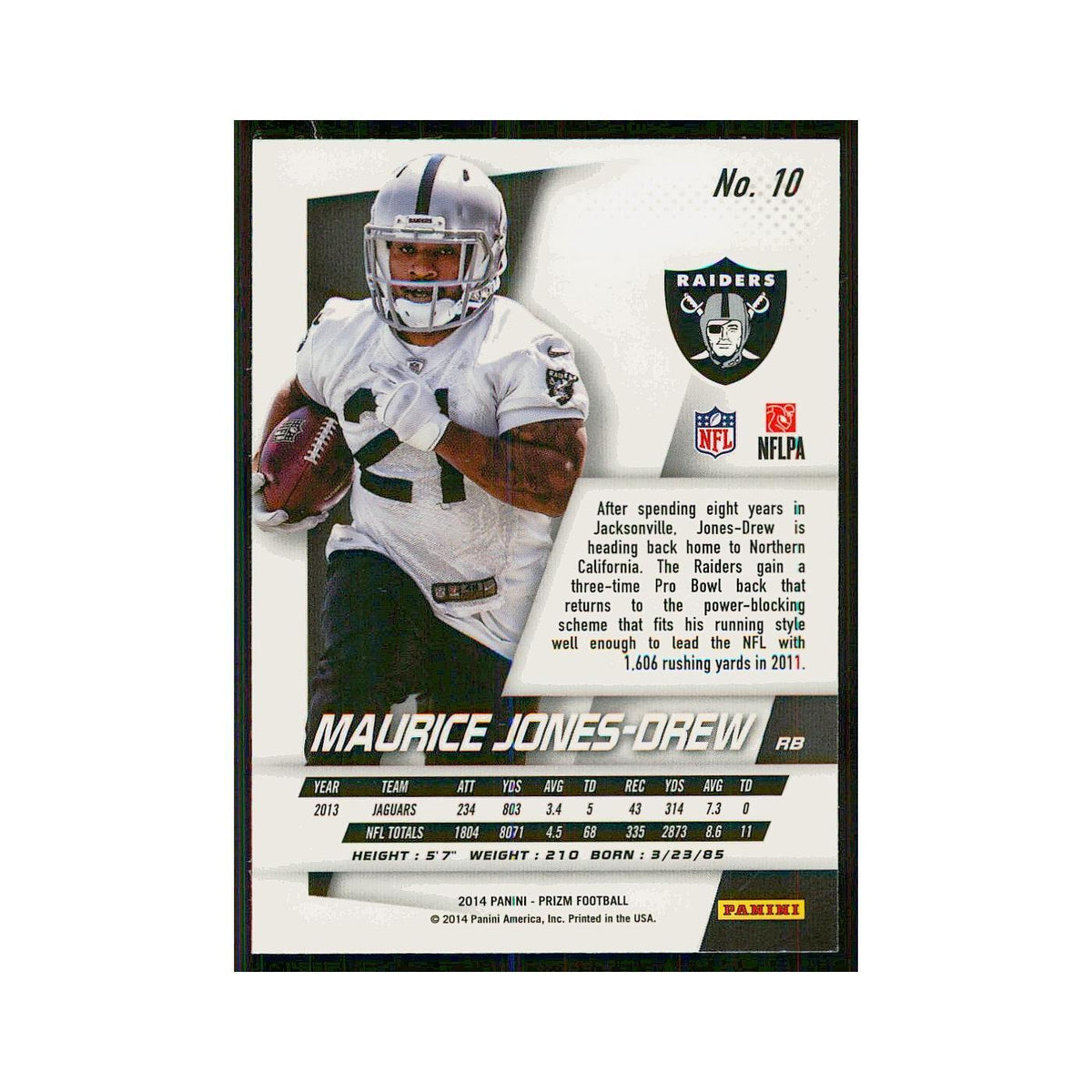 2014 Panini Prizm Maurice Jones-Drew Raiders #10