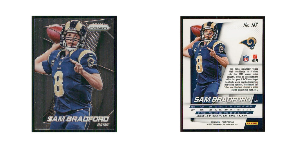2014 Panini Prizm Sam Bradford St. Louis Rams #167