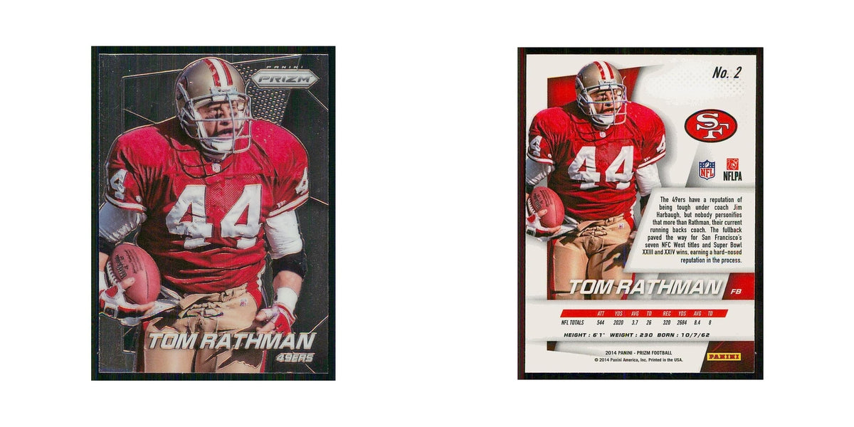 2014 Panini Prizm Tom Rathman 49ers #2