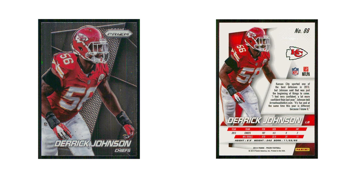 2014 Panini Prizm Derrick Johnson Chiefs #88