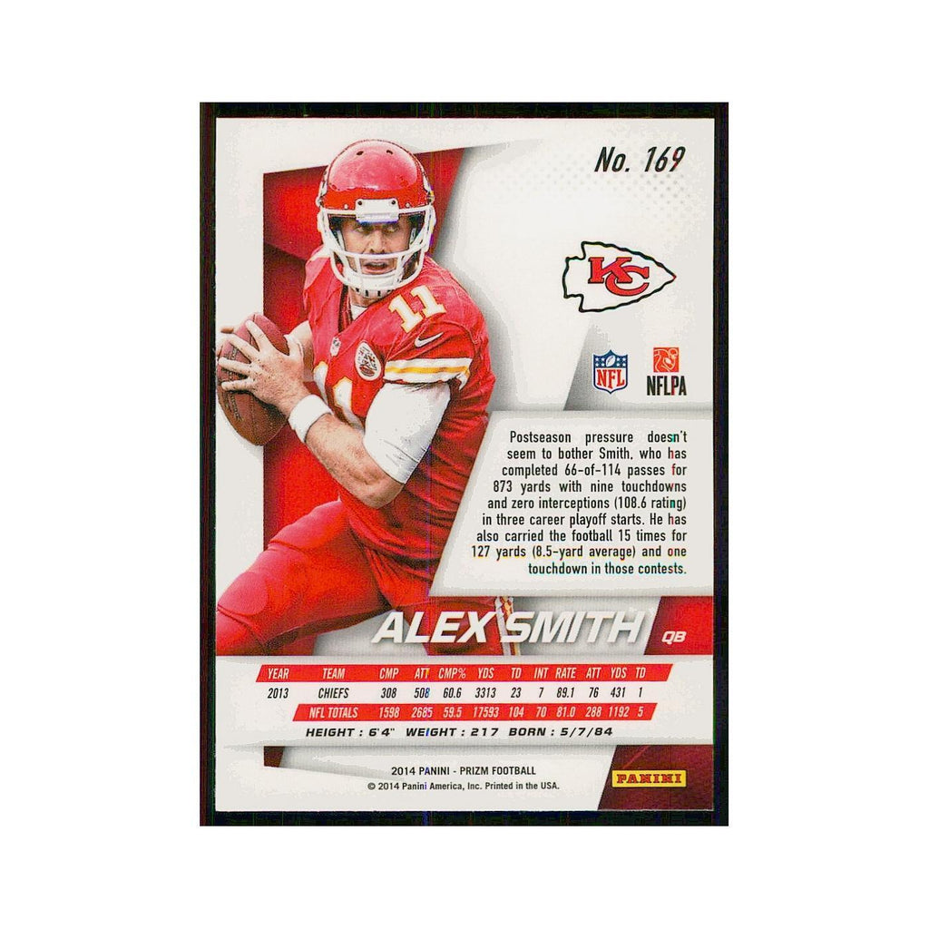 2014 Panini Prizm Alex Smith Chiefs #169