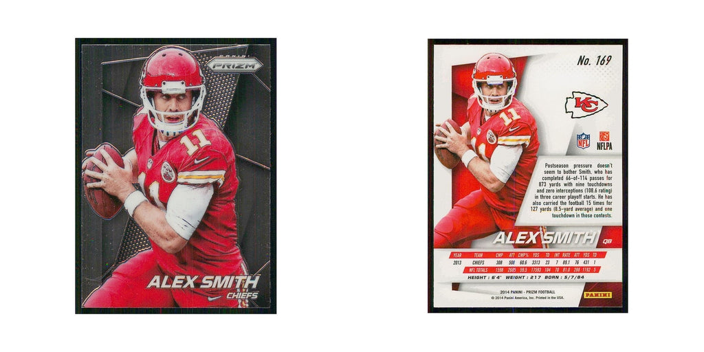 2014 Panini Prizm Alex Smith Chiefs #169