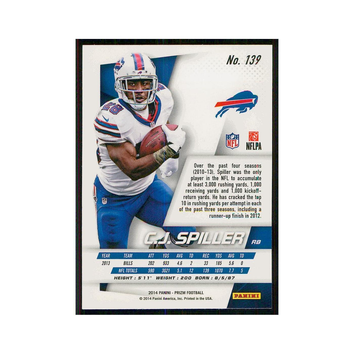 2014 Panini Prizm C.J. Spiller Bills #139