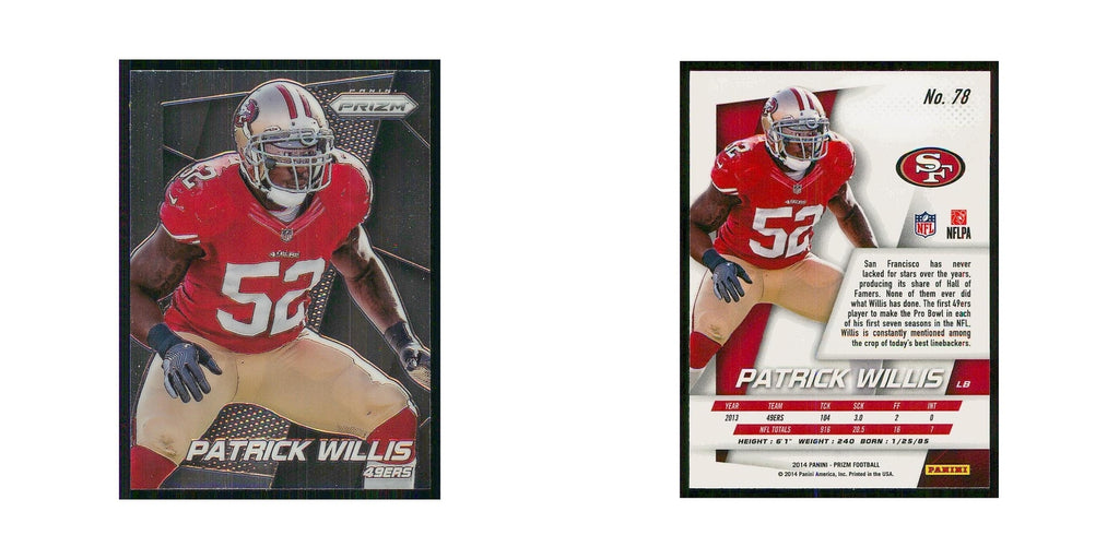 2014 Panini Prizm Patrick Willis 49ers #78