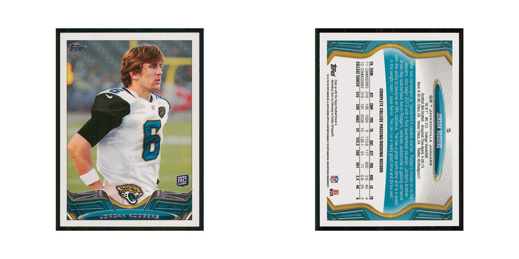 2013 Topps Jordan Rodgers RC Jaguars #5