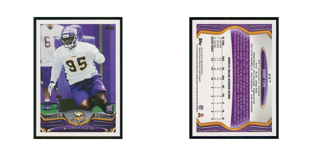 2013 Topps Sharrif Floyd RC Vikings #257