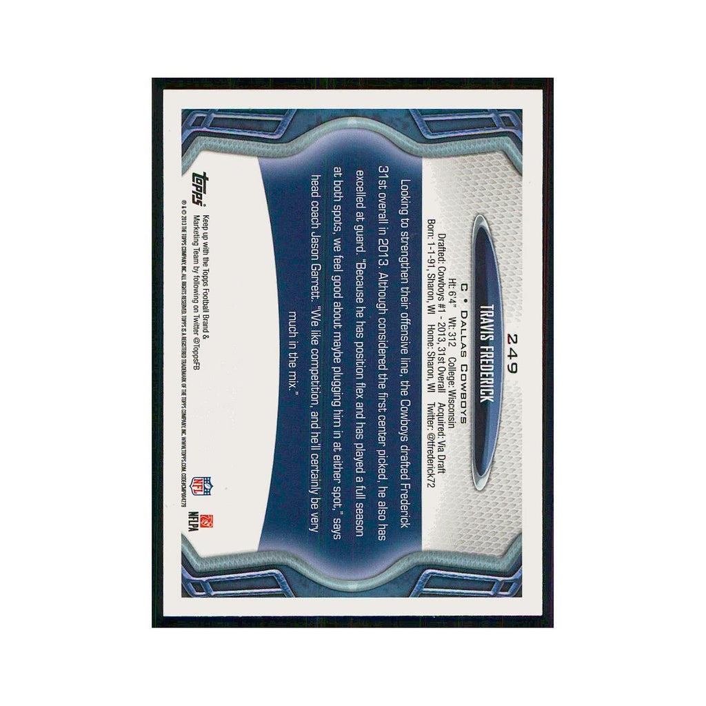 2013 Topps Travis Frederick RC Cowboys #249