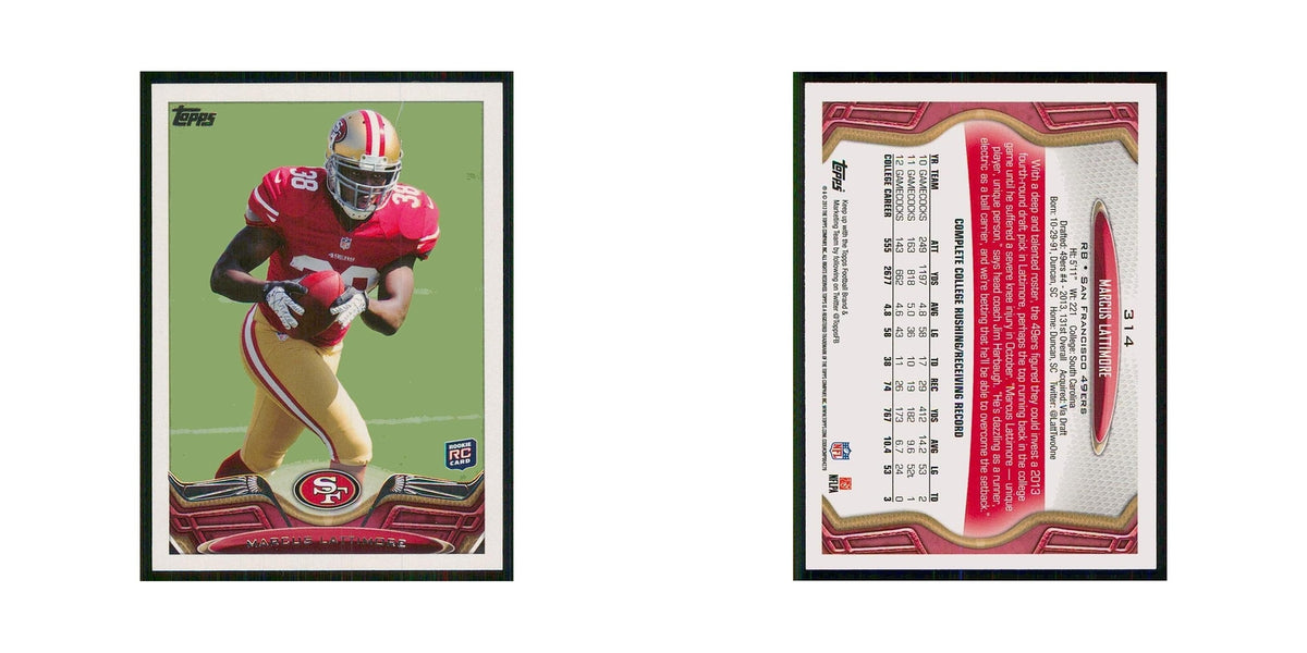 2013 Topps Marcus Lattimore RC 49ers #314