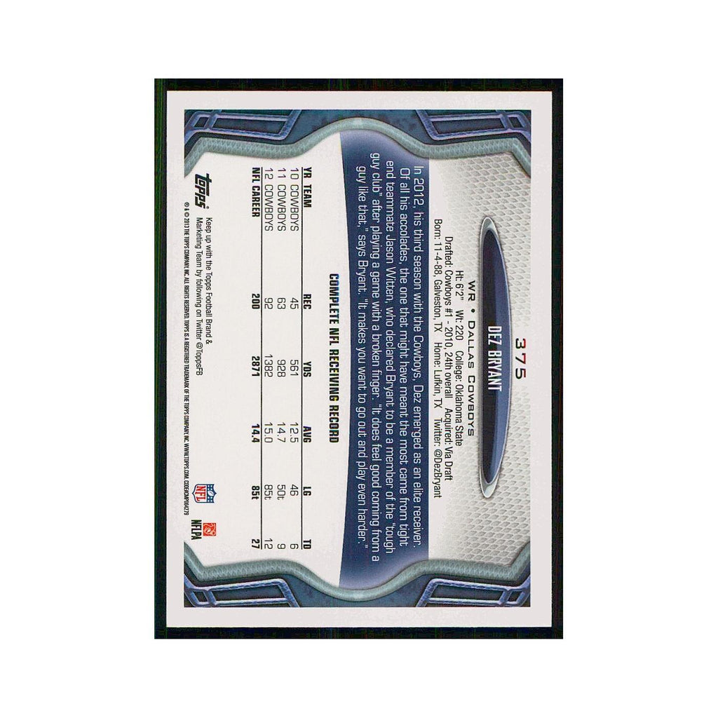 2013 Topps Dez Bryant Cowboys #375