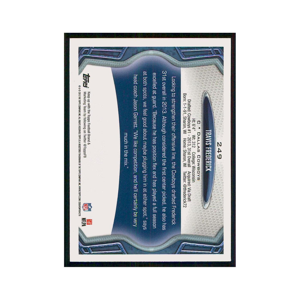 2013 Topps Travis Frederick RC Cowboys #249