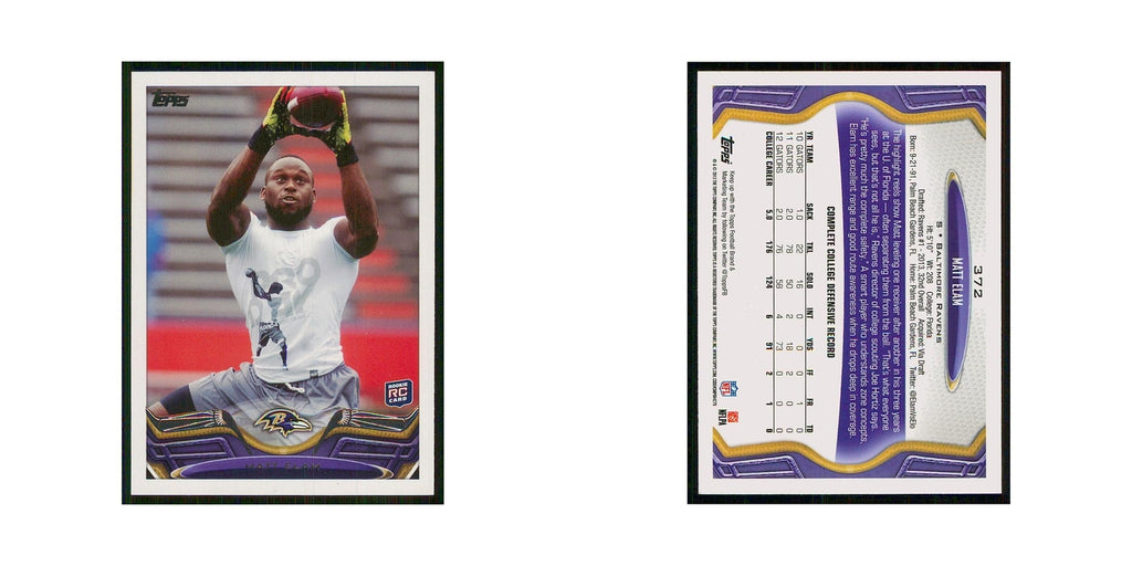2013 Topps Matt Elam RC Ravens #372