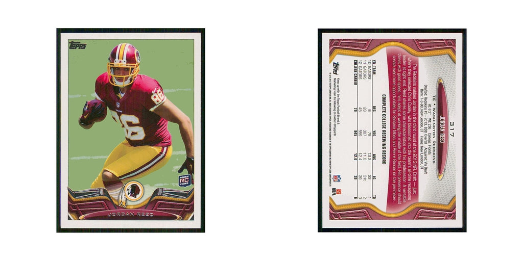 2013 Topps Jordan Reed RC Redskins #317