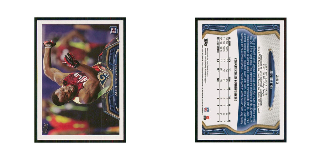 2013 Topps Alec Ogletree RC St. Louis Rams #353