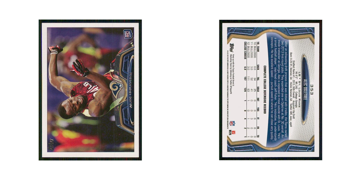 2013 Topps Alec Ogletree RC St. Louis Rams #353