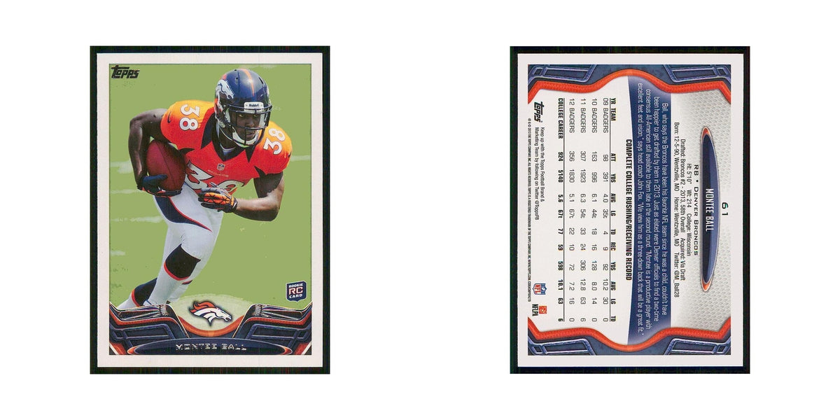 2013 Topps Montee Ball RC Broncos #61