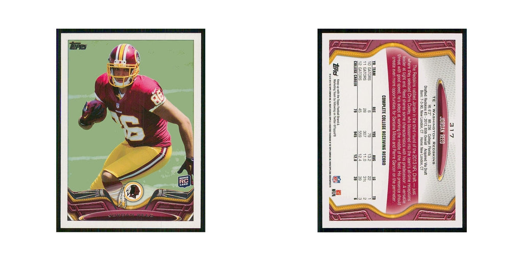 2013 Topps Jordan Reed RC Redskins #317