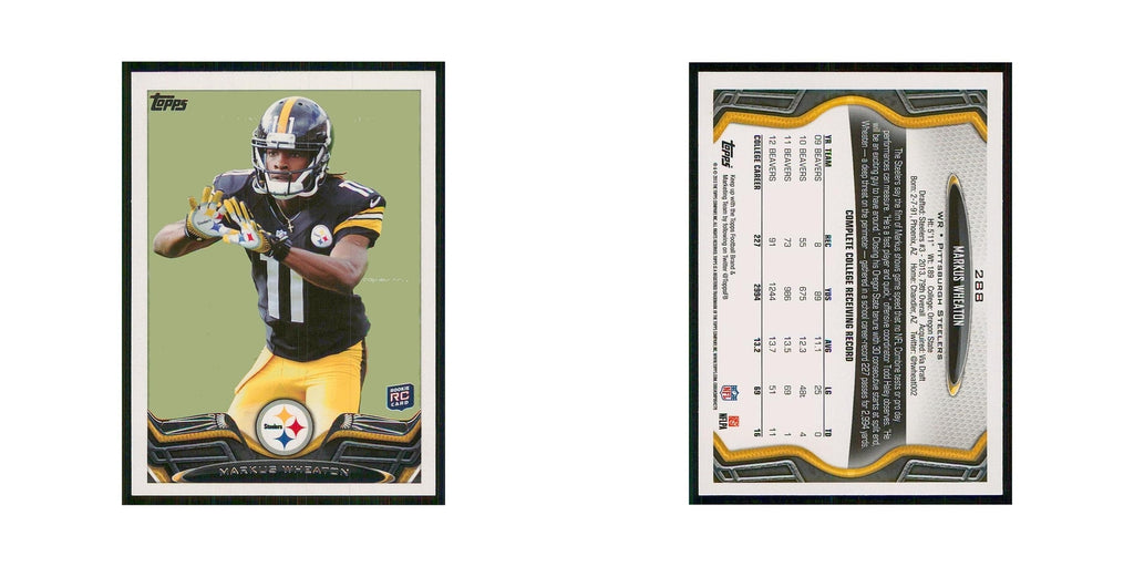 2013 Topps Markus Wheaton RC Steelers #288