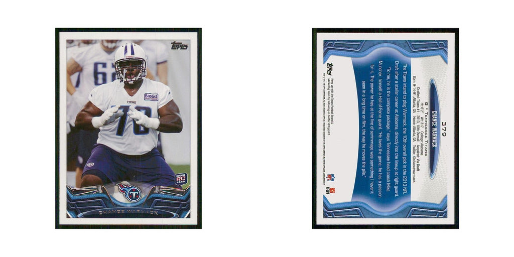 2013 Topps Chance Warmack RC Titans #379