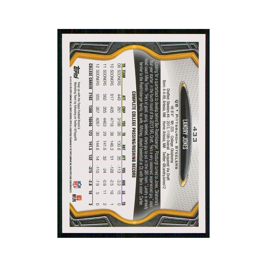 2013 Topps Landry Jones RC Steelers #433