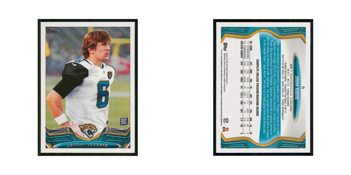 2013 Topps Jordan Rodgers RC Jaguars #5