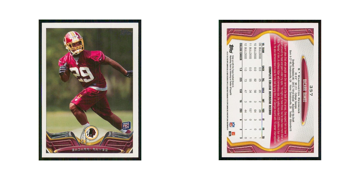 2013 Topps Bacarri Rambo RC Redskins #357