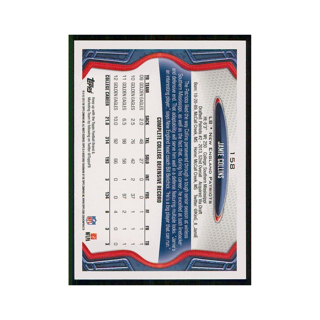 2013 Topps Jamie Collins RC Patriots #158