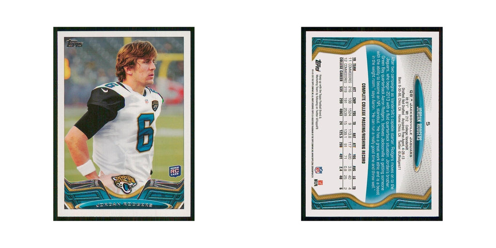 2013 Topps Jordan Rodgers RC Jaguars #5