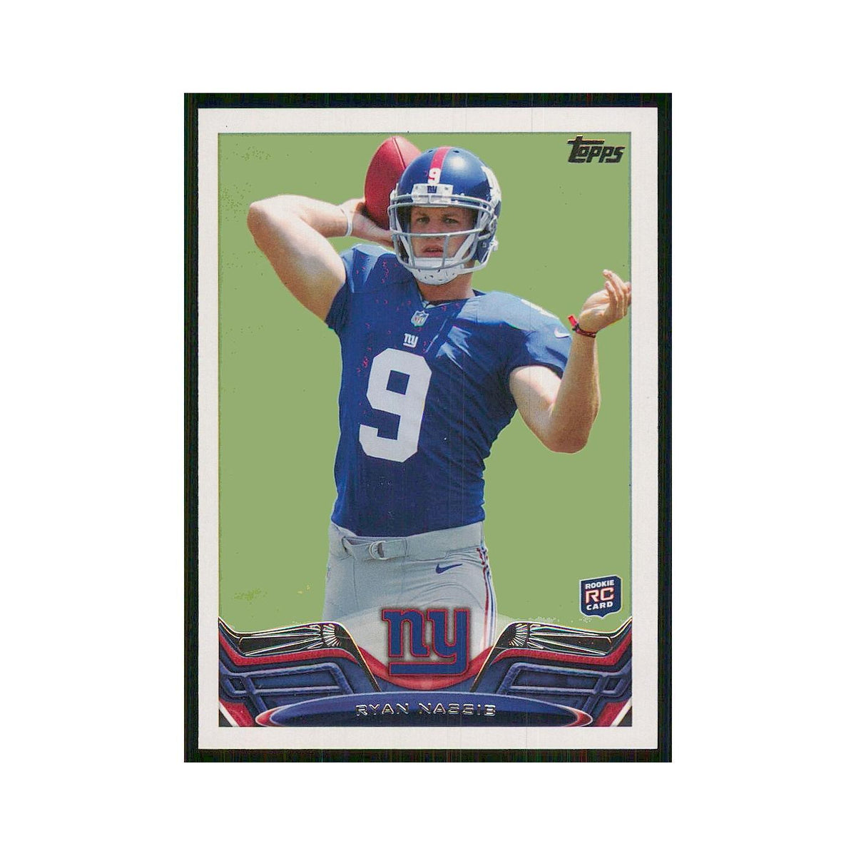 2013 Topps Ryan Nassib RC Giants #159