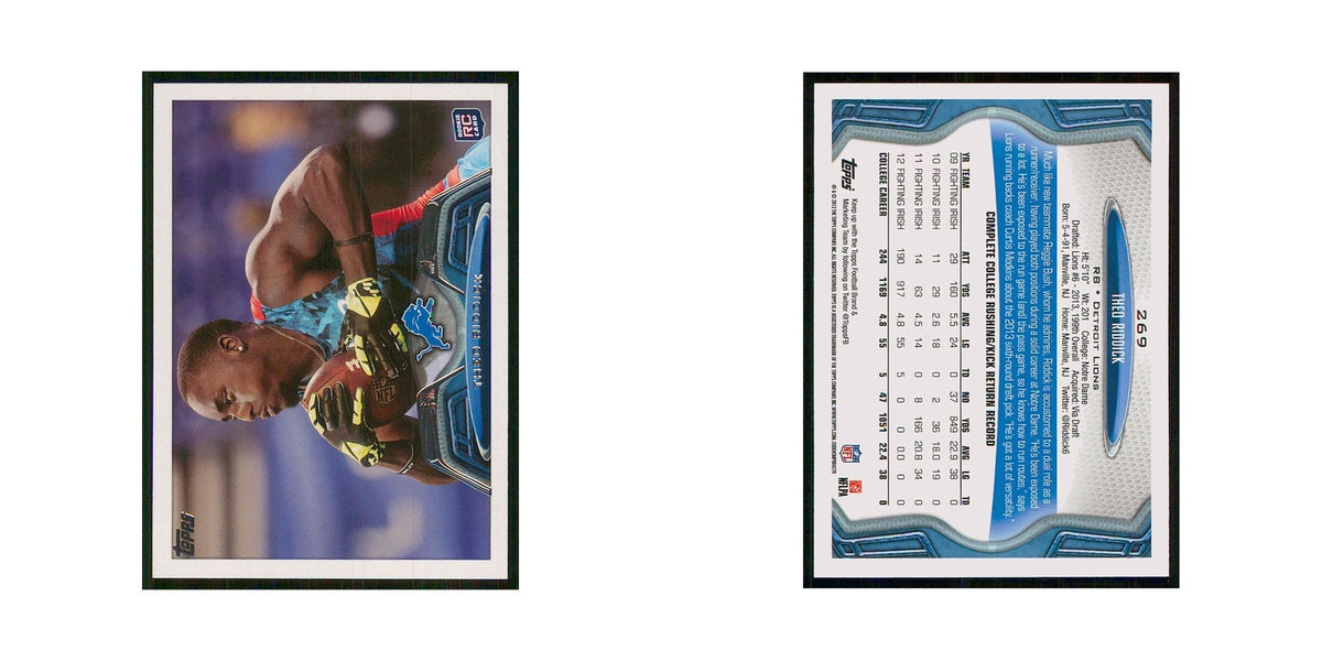 2013 Topps Theo Riddick RC Lions #269