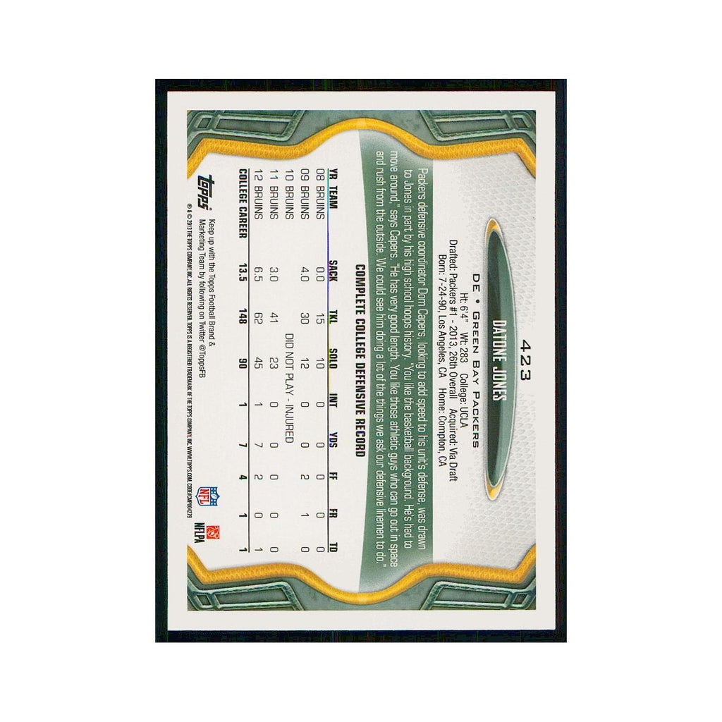2013 Topps Datone Jones RC Packers #423