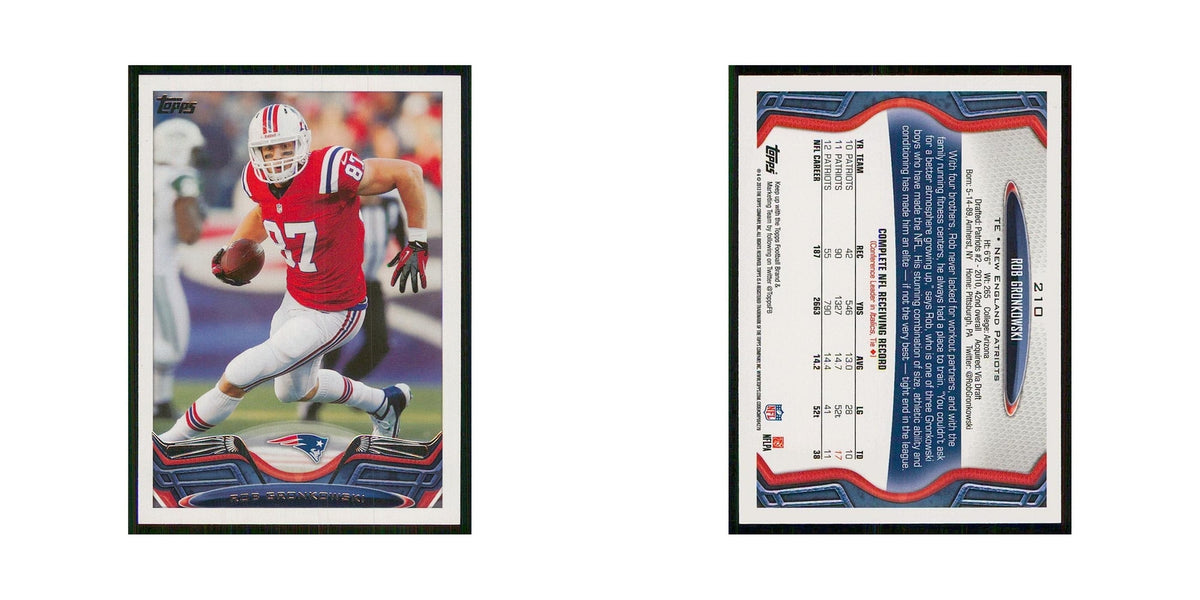 2013 Topps Rob Gronkowski Patriots #210